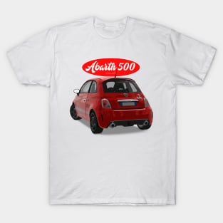 ABARTH 500 Red Scorpion Back T-Shirt